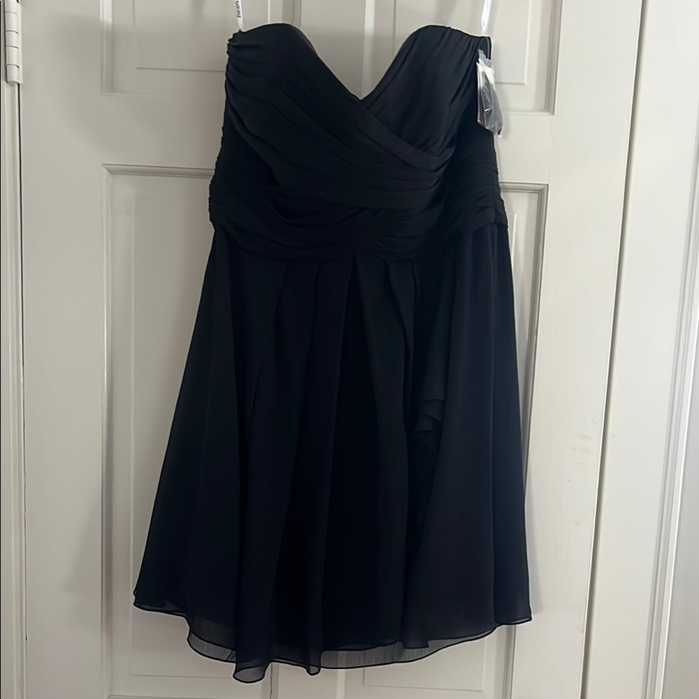 Elegant Black Strapless Dress NWT
